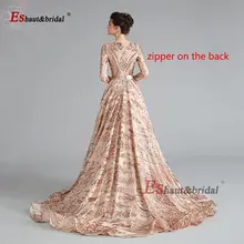 Dubai Sequin Wedding Dress for Muslim Women #2