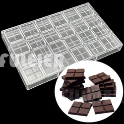 24 Holes Square Candy Bar Chocolate Molds Polycarbonate Bakeware Cake Pastry Confectionery Tool  Chocolate Makerbaking  Mould