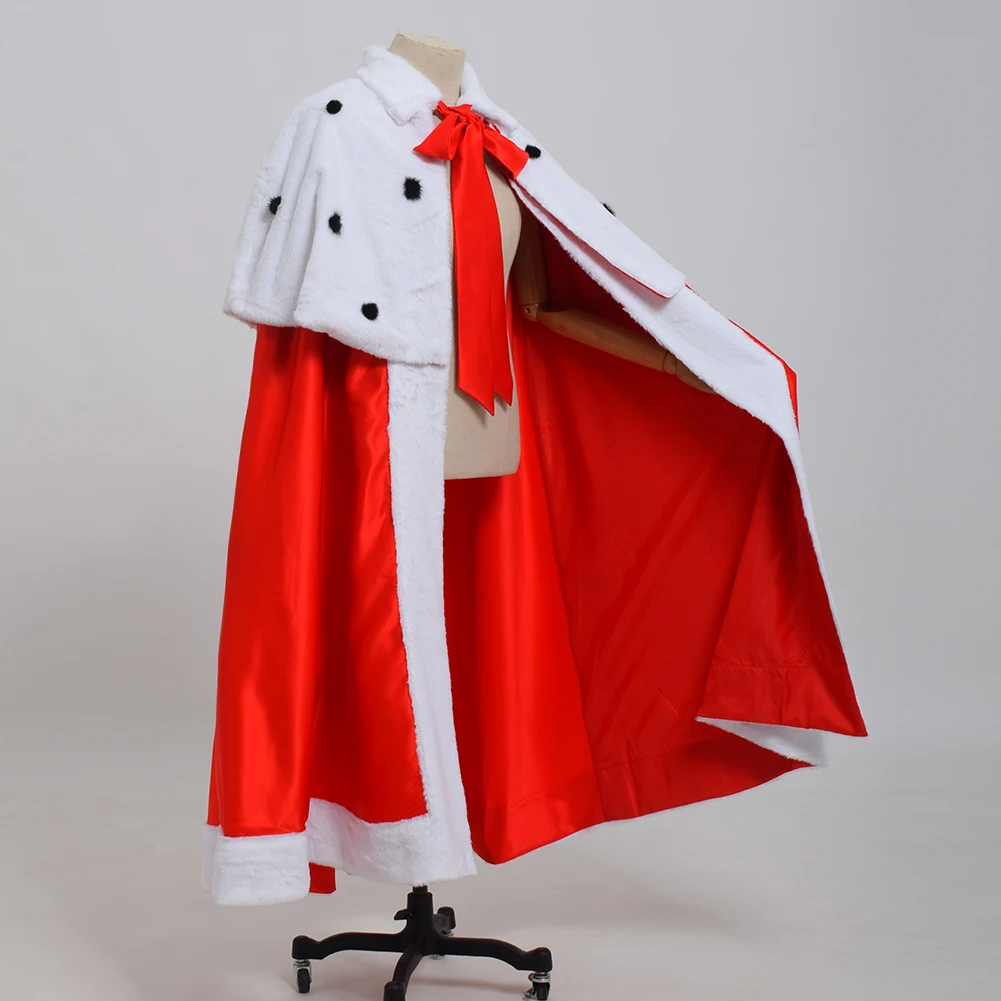 

King's Cloak Dynasty Court Calmatic Armill Red Cloak Renaissance Cape Coronation Robe Performance Costumes