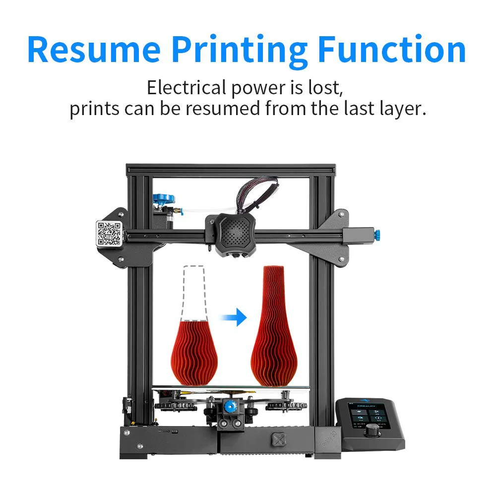 Imagem -04 - Original Creality Ender3 v2 Impressora 3d Slilent Mianboard Tmc2208stepper Drivers Nova ui & 4.3 Polegada Cor Lcd Carborindo Cama de Vidro