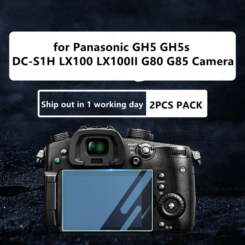 2PCS GH5 GH6 GH7 Camera Original Tempered Glass for Panasonic GH5 GH5s DC-S1H G80 G85 LCD Tempered Glass Screen Protector S1H