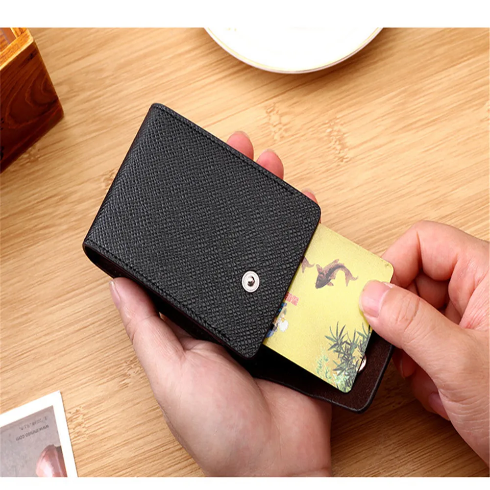 Men Credit Card Holder Leather Purse for Cards Case Wallet for Credit ID Bank Card Holder Women Cardholder Pasjeshouder Mannen