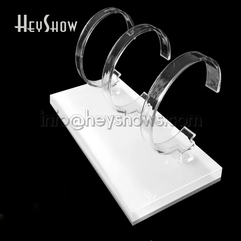 3 in 1 Universal Transparent Apple Watch Display Stand Acrylic Smart Watch Holder Clear iWatch Show Base For Retail Shop