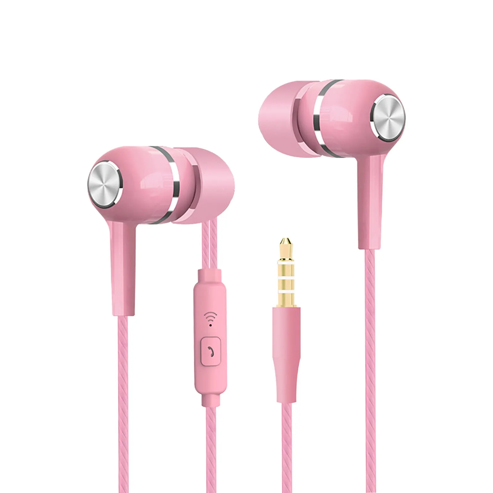 Auriculares intrauditivos con micrófono, con cable y micrófono, para Samsung y iphone