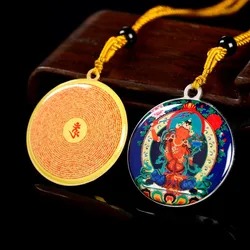 1pcs Titanium Steel 3.5*3.8cm Round Pendant Buddha Pendant Necklace 66cm Chain Length Necklace High Quality Decorations