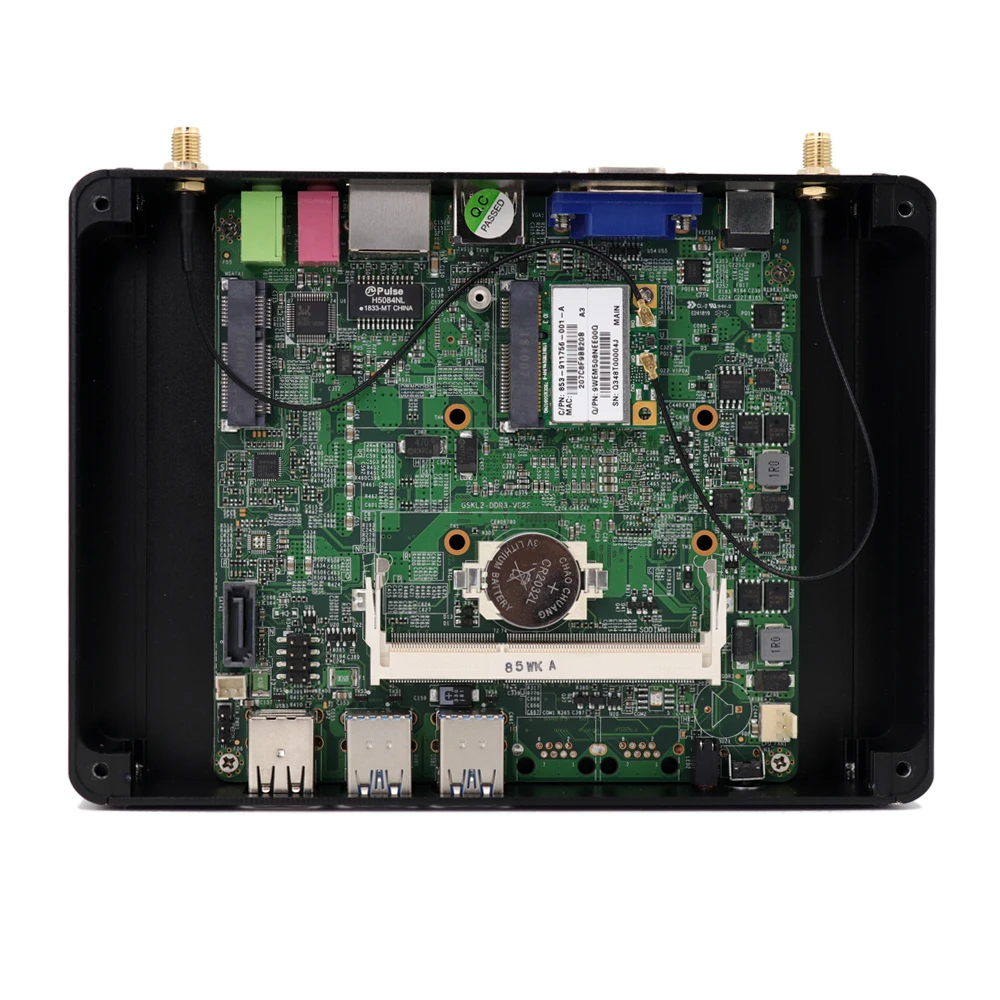 Home Office NUC Mini PC Intel Core i3 6006U 7020U 7167U 8G RAM 128G SSD Windows 10 Desktop Fanless Mini Computer 6USB HD VGA