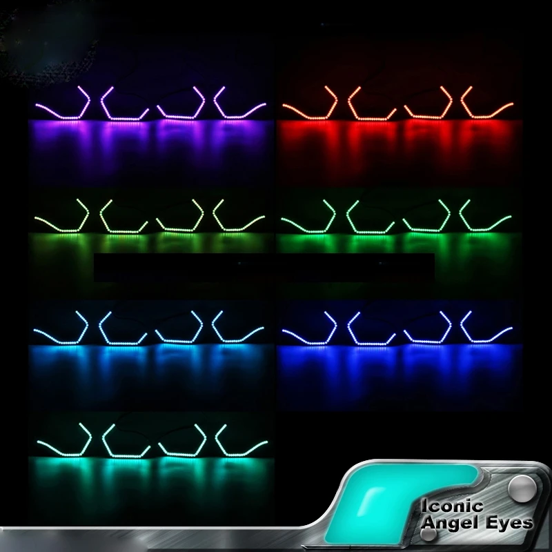 WIFI RGB Multi-color Concept M4 Iconic Style LED Angel Eye Kit for BMW 4 series F32 435i 428i 420d 420i 440i 430i 2013-18