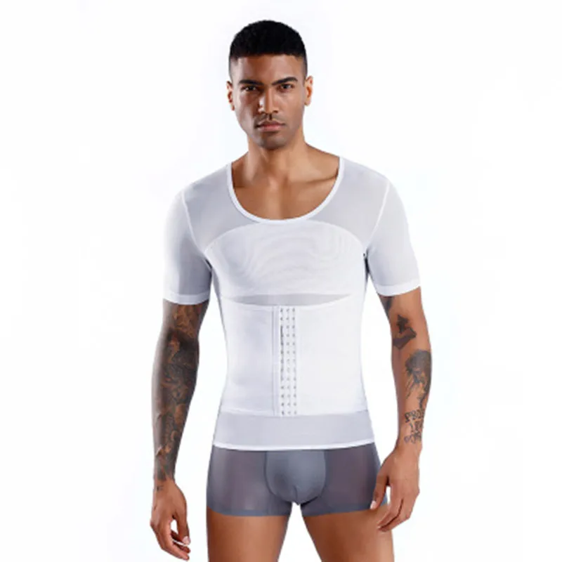 Fashion Mens Plus Size Body Shaping Control Slim Corset Belly Slimming Belt Fat Burning Shaperwear Exercise slimming clothes