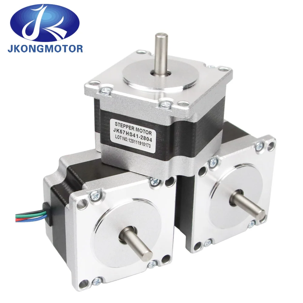 NEMA23 CNC Stepper Motor 57 x41mm 0.55N.m 4-Lead 1.8deg Nema 23 2.8A D=6.35mm Stepping Motor For CNC machine and 3D printer