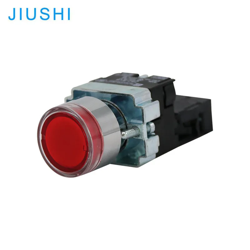 Joli à bouton-poussoir XB2-BW3462 1NC 22mm illuminé ROUGE 12v24v220v LED