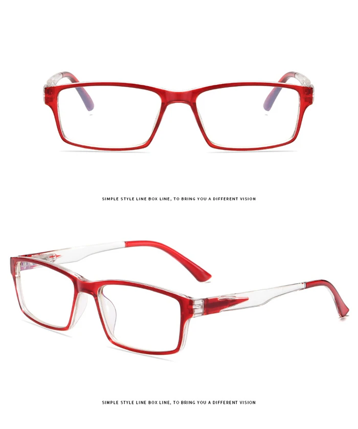 0 -0,5 -0,75 bis -6,0 blaues Licht blockierende quadratische Brillen mit Grad TR90 Myopie photochrome Brillen Damen Herren – Detail 10