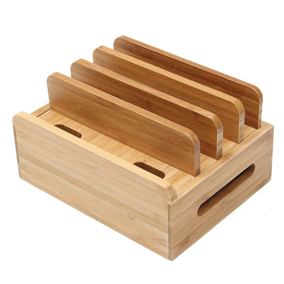 Bamboo Charging Dock Station for Mobile Phone Holder Stand Bamboo Charger Stand Base For Tablets For iphone