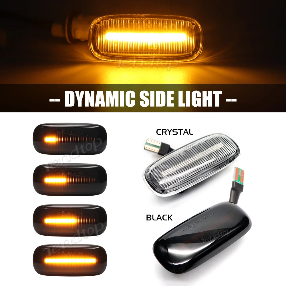 Dynamic Blinkers Side Marker Lamp LED Sequential Turn Signal Light Tuning For Car Styling For Audi A3 S3 8L A4 B5 A8 D2 TT 8N