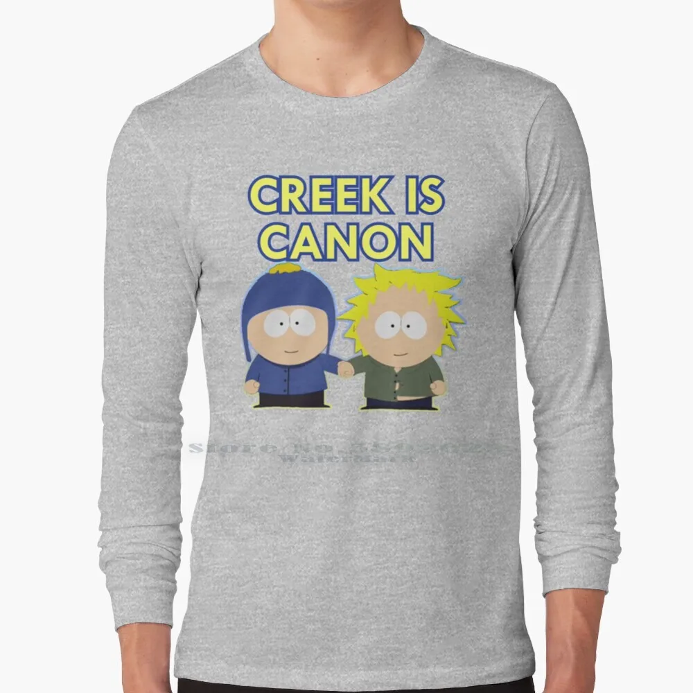 Creek Is Canon ( V1 ) Long Sleeve T Shirt 100% Pure Cotton Big Size Sp Craig Tucker Tweek Tweak Craigxtweek Tweekxcraig Craig X