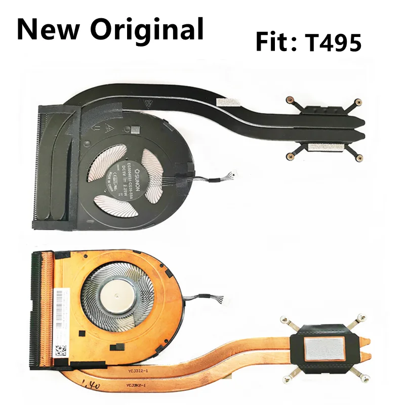 Ventilador para Laptop Lenovo Thinkpad T495 Amd Dissipador de Calor Radiador Uma Fru Pn: 02dl962 02dl963 02dl964 Novo Original