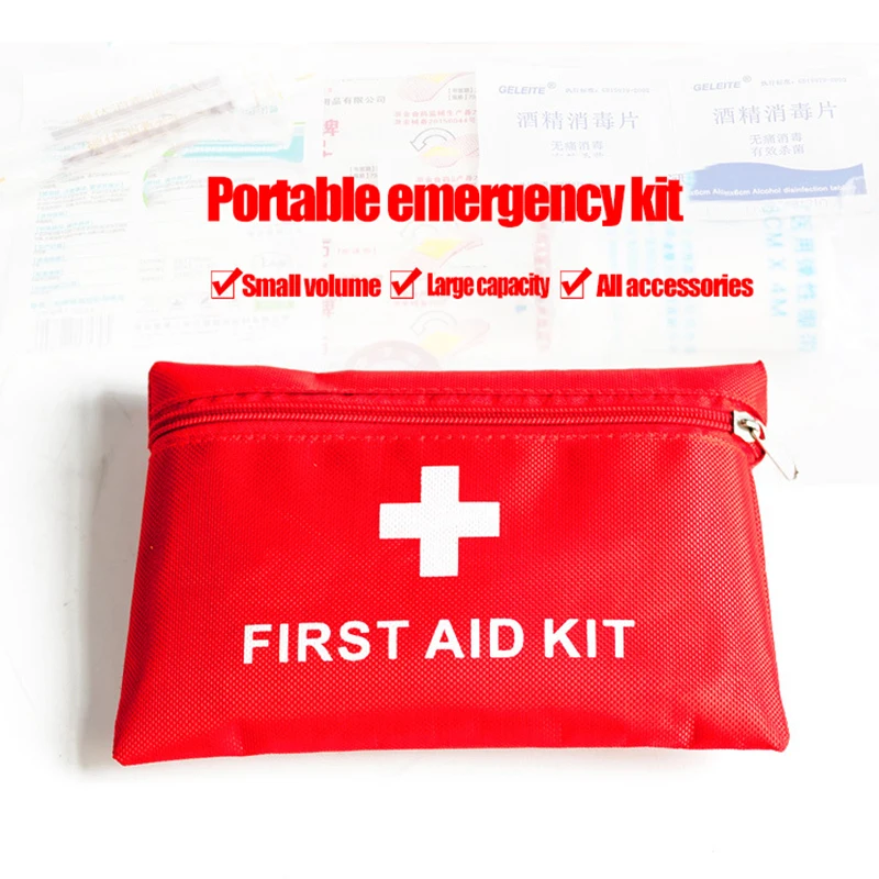 39pcs Emergency Bag Complete First Aid Kit Car Survival Kit Home Medical Supplies Storage Bag Camping Travel Medical Organizer