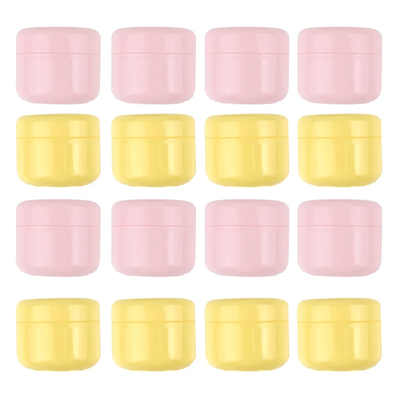 50Pcs/Set 10g 20g 30g 50g 100g Refillable Bottles Pink Plastic Empty Makeup Jar Pot Travel Face Cream Lotion Cosmetic Container