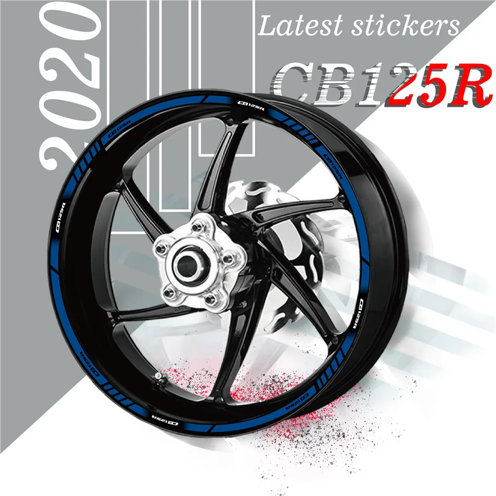 Motorcycle accessories decorative tire stickers front and rear wheels waterproof protection decal for HONDA CB125R cb125r