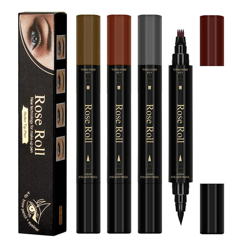 Eyebrow Pen Eye Makeup Microbladings Tattoo 4 Head Durable Long Lasting for Women Lady Girl SMJ