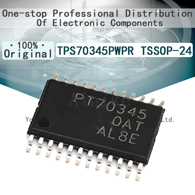 

5/Pcs TPS70345PWPR TPS70345PWP PT70345 HTSSOP-24 Linear regulator IC chip Code PT70345 TSSOP24