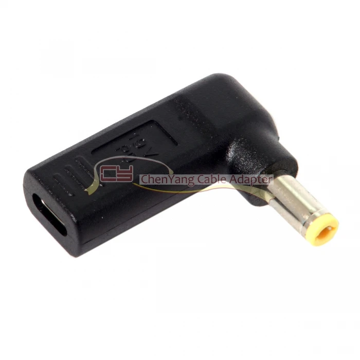 USB 3.1 Type C USB-C to DC 20V 5.5 2.5mm Adapter PD Emulator Trigger 90 Degree Angled