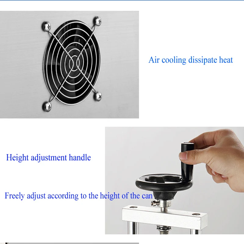 Automatic Plastic Pet Aluminum Can Beer Beverage Can Aluminum Foil Sealing Machine