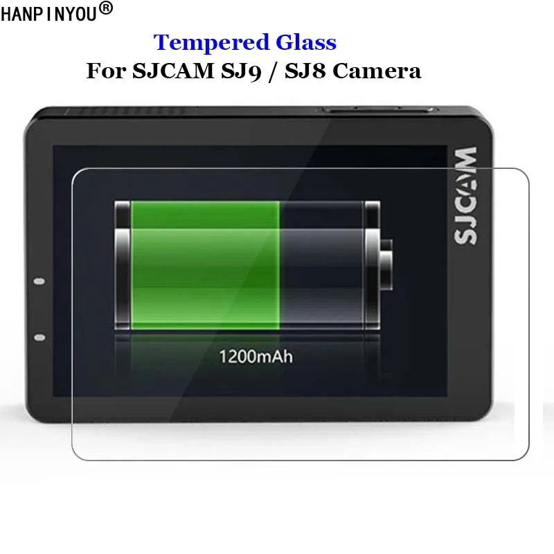 For SJCAM SJ9 / SJ8 Anti-Scratch Front Tough Tempered Glass 9H Sport Camera LCD Screen Protector Protective Film Guard Shield