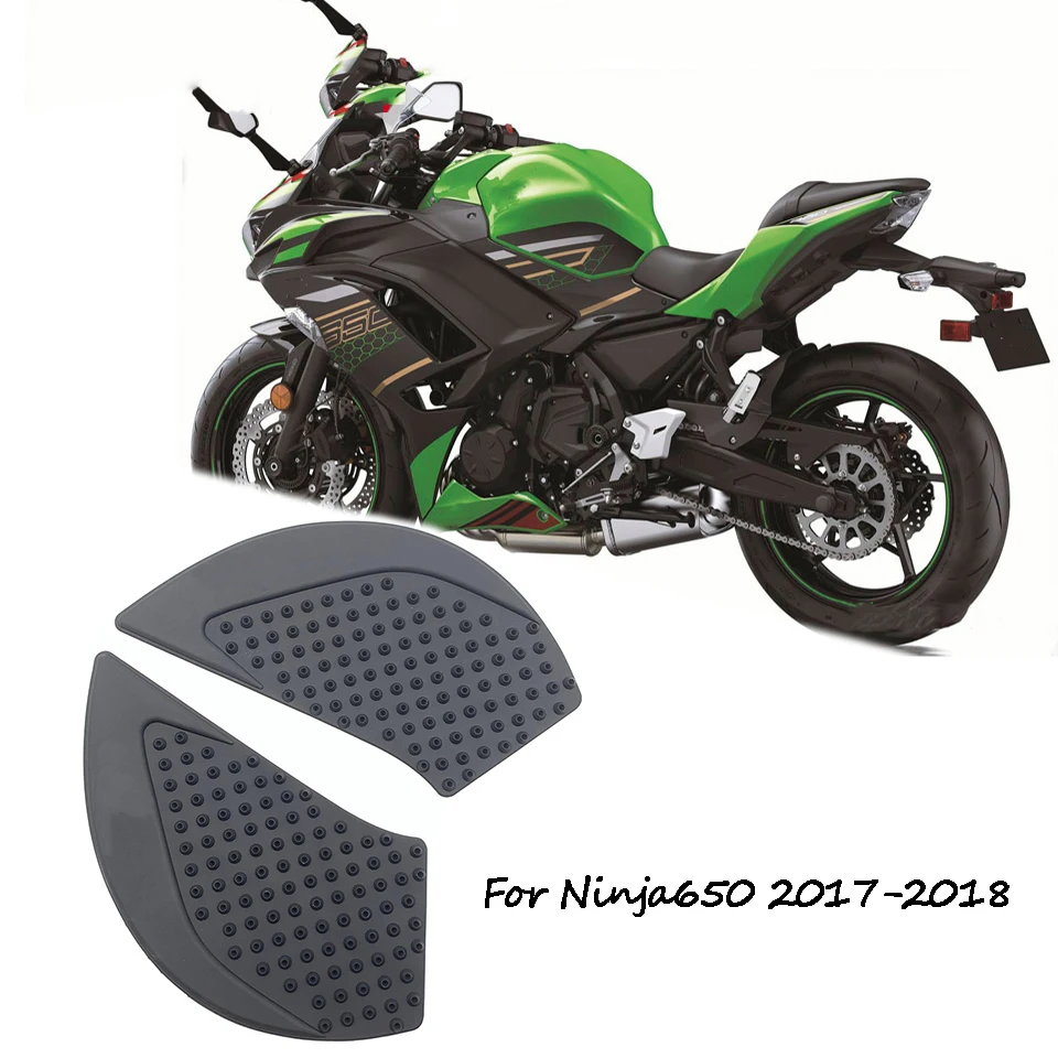

Motorcycle Anti-Heated Gas Tank Side Traction Knee Protector Anti Slip Pad For Kawasaki Ninja650 NinJa 650 2017-2018