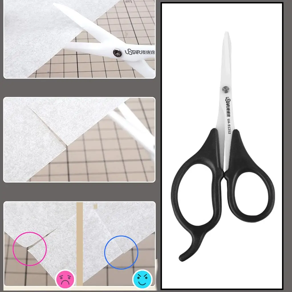 Multi Purpose Ceramic Scissors, Acessório DIY, punho fosco, operação de dois dedos, corte suave tesouras para cozinha sala de aula