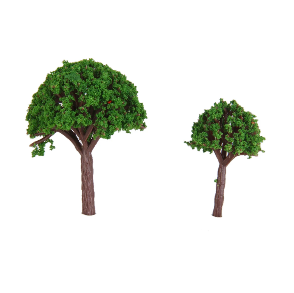 50pcs  Trees Model Forest Plants Making Accessories Z T Scale Train Railway Railroad Scenery Diorama or Layout