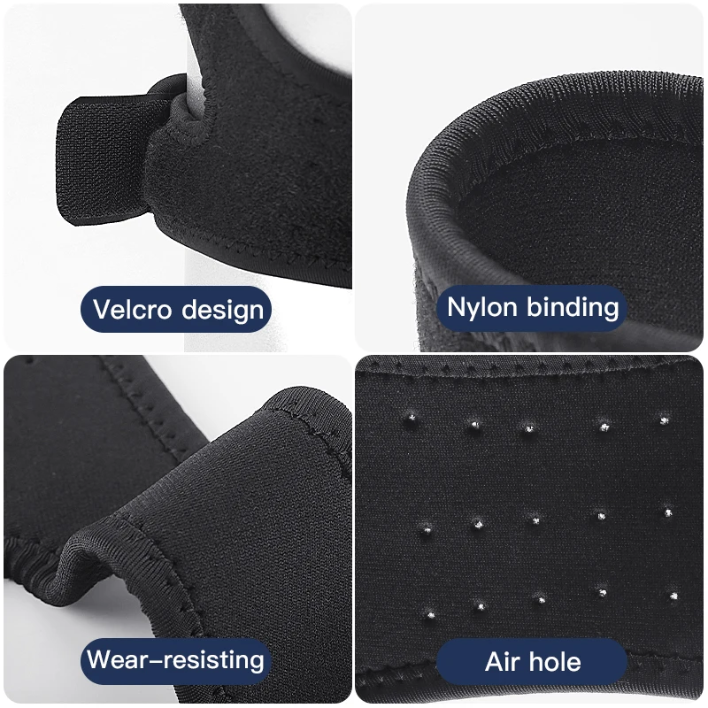 1 Piece Patella Strap Knee Brace Kneepad Support Professional Protector Pad Belted Sports Knee Brace Black Keenpads