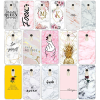 059FG  Letter Queen & Boss Couples Glossy Marble Soft Silicone Tpu Cover phone Case for xiaomi redmi 7 7a note 4A 4X 6 Pro 6A 7