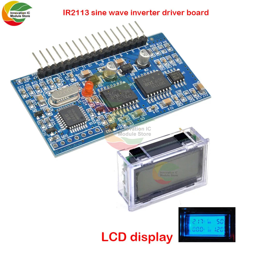 

Pure Sine Wave Inverter Driver Board EGS002 "EG8010 + IR2110" Driver Module + LCD Set DC-AC SPWM Boost Driver Board IR2113 Modu