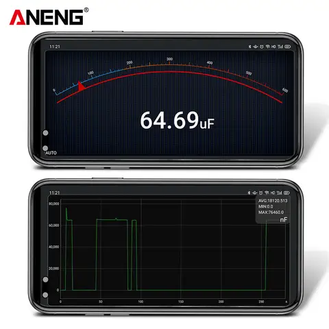 AN9002 Bluetooth Digital Multimeter Auto-Range Professionell 6000 Steg MultimetroTrue RMS AC/DC Ström Spänningstestare 8 best sales Bluetooth-multimeter - №5
