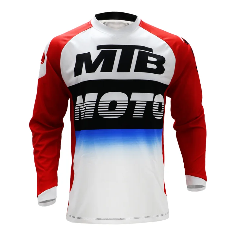 WULITOTO MTB moisture wicking mountain bike team Shirt race longT-shirt For Men