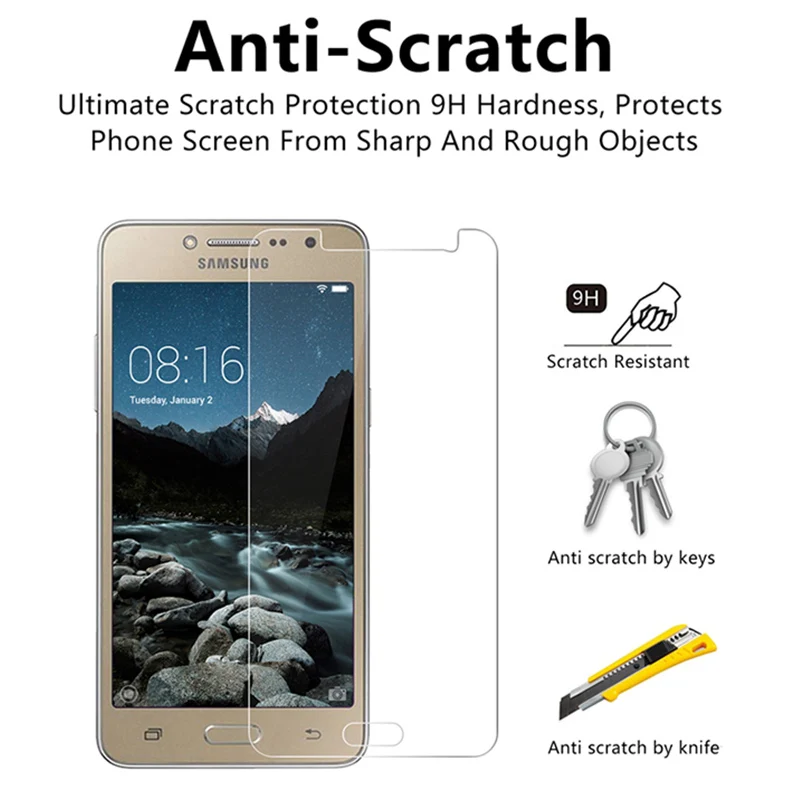 Tempered Glass On For Samsung Galaxy J3 J5 J7 2016 2017 J2 J5 J7 Prime Screen Protector For Samsung J2 J4 J6 J8 Protective Film