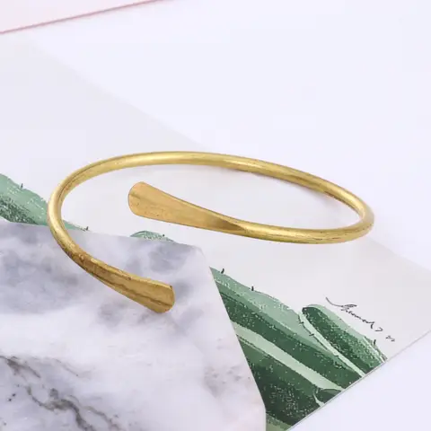 Mässingsarmband Justerbara öppna manschettarmband Partihandel 6 best sales mässingsarmband - №6