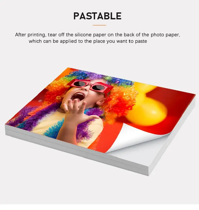 135g Selbst-adhesive Foto Papier 150g Inkjet Selbst-adhesive Foto Papier A3 A4 A5 A6 Wasserdicht einseitige Highlight Foto Papier