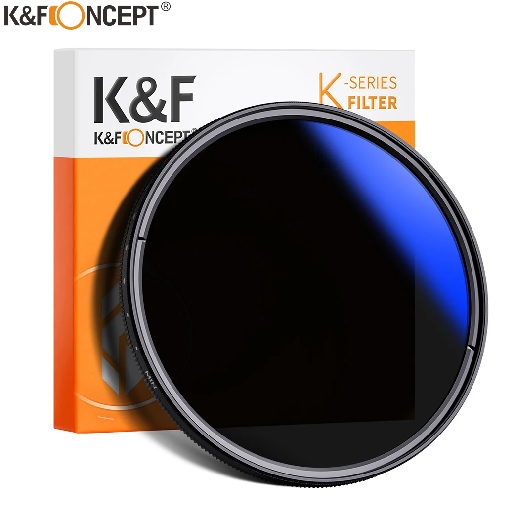 37-82mm ND2 to ND400 ND Lens Filter Fader Adjustable Neutral Density Variable 49mm 52mm 58mm 62mm 67mm 77mm