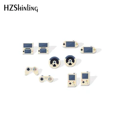 2020 New Video Game Stud Earring Funny Acrylic Earring Handmade Earrings Resin Epoxy Jewelry Gifts Men