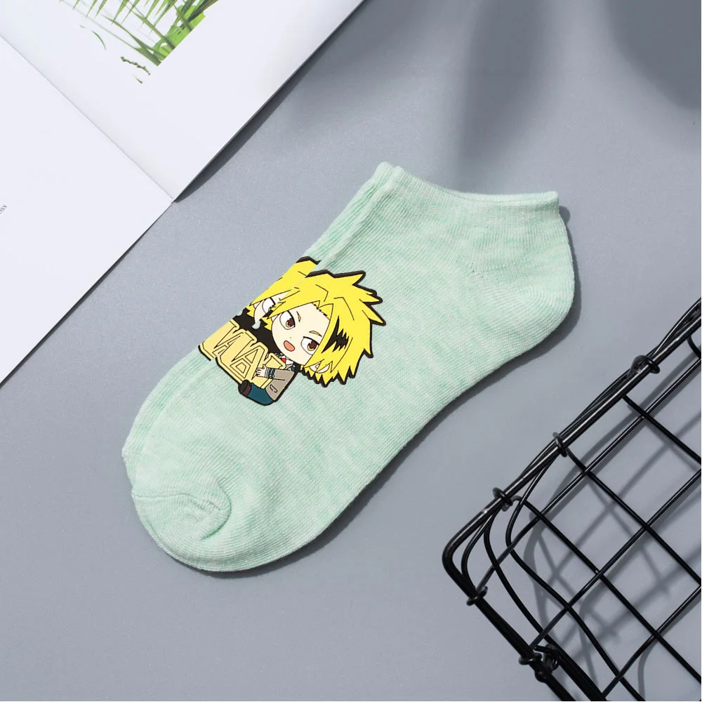 Anime Sock My Hero Academia Socks Bakugou Katsuki Might Todoroki Shoto Midoriya Izuku Cosplay Adult Socks Props