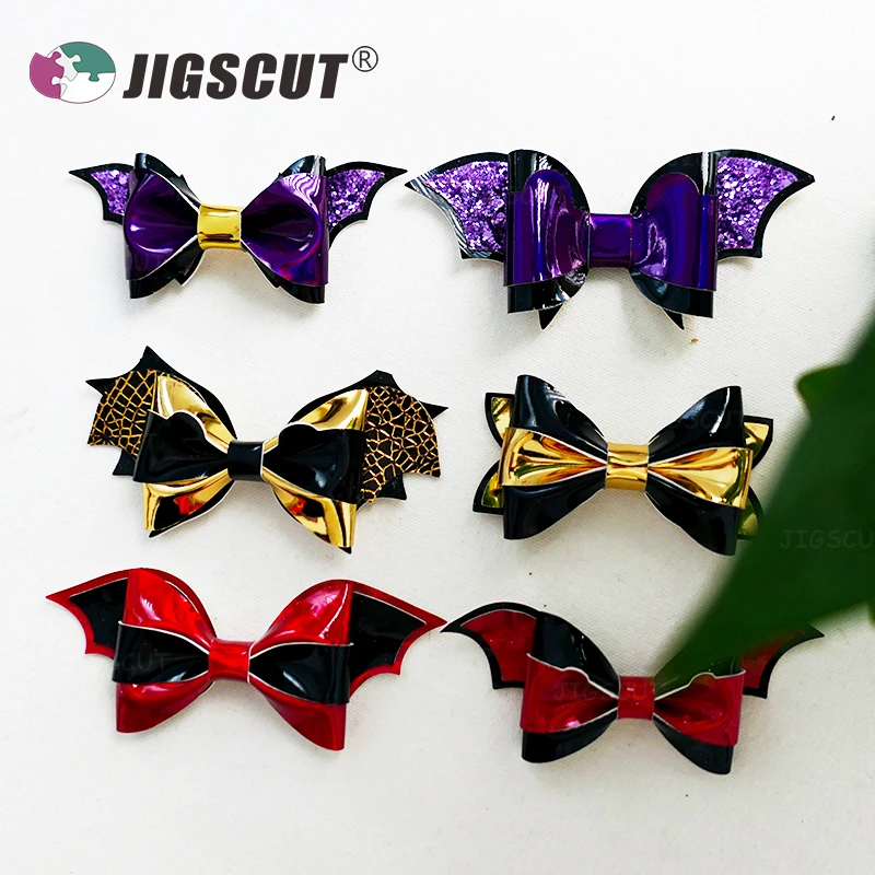 Halloween hair bow mold, metal steel ruler and wood cutting dies can be used for most machines on the market