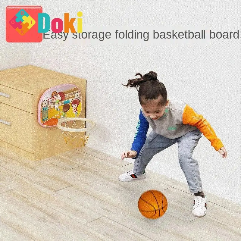 Doki Folding Receive A Backboard Does Not Occupy A Space Without Having To Make Hole Children Suction-cup Indoor Basketball Box