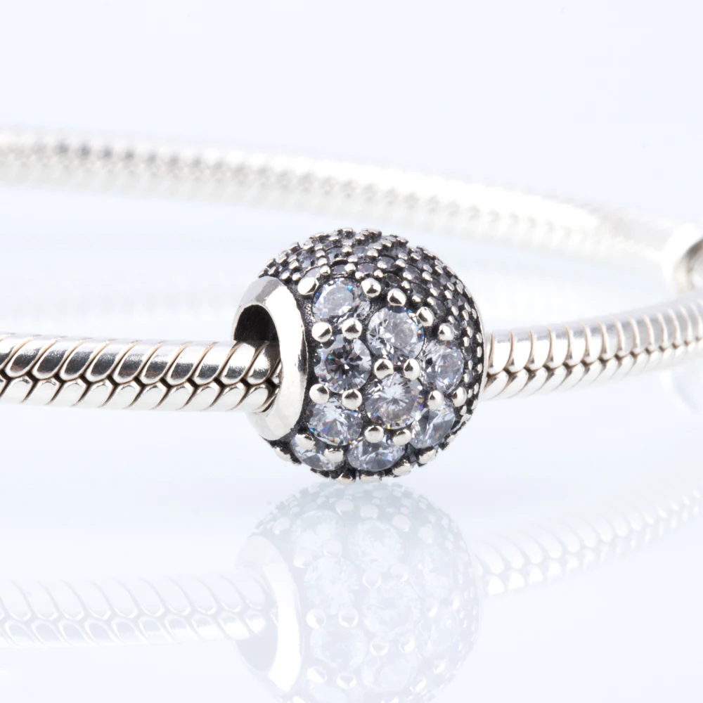 S925 Silver Pentagram Pendant, Love and Elfie Tower Pendant, Oxygen Cubic Zirconia Bracelet Beads, Bracelet Positioning Buckle