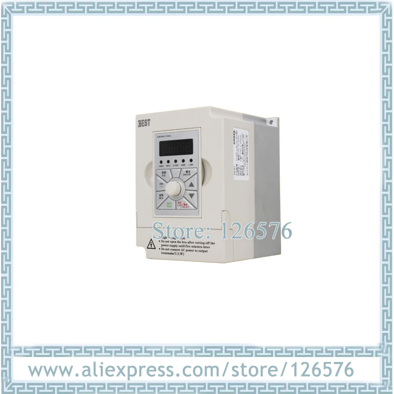 

1.5KW AC220V/AC380V 0-1000hz VFD frequency inverter cnc spindle