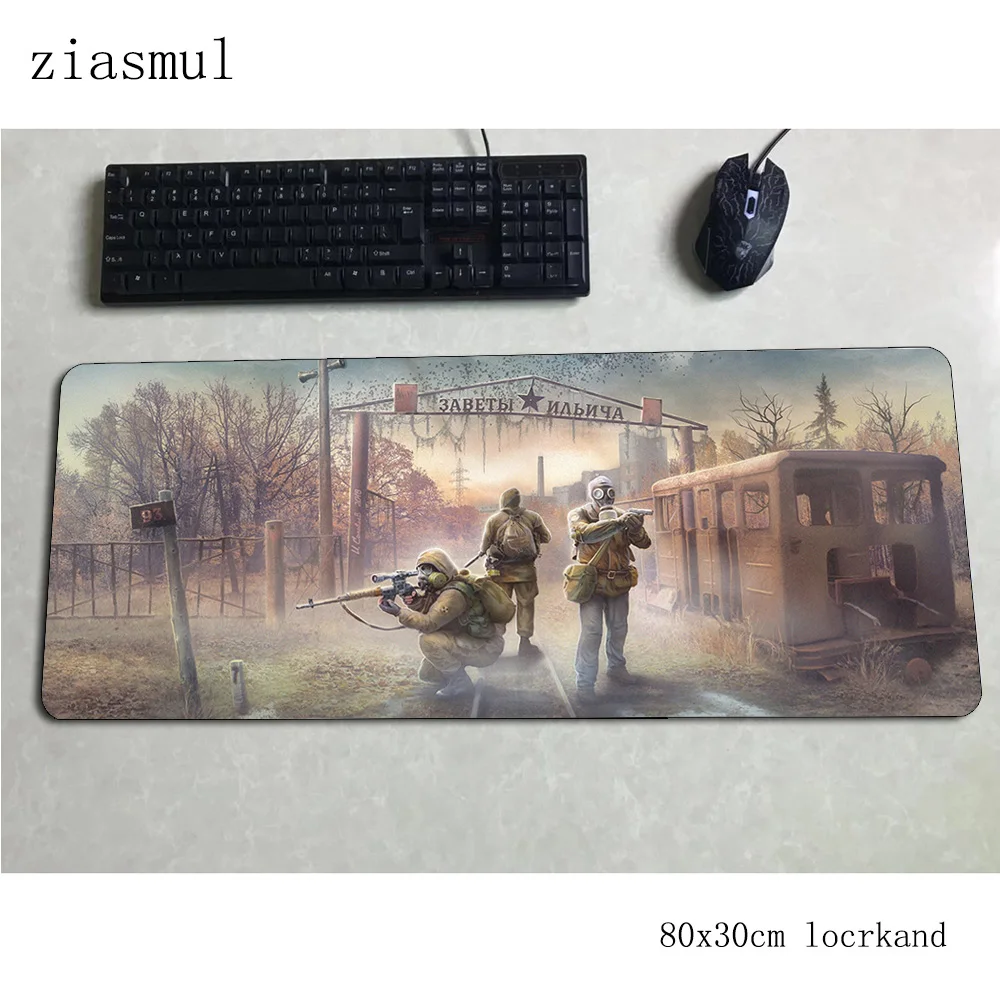 stalker padmouse 80x30cm gaming mousepad game HD print large mouse pad gamer computer desk High quality mat notbook mousemat pc