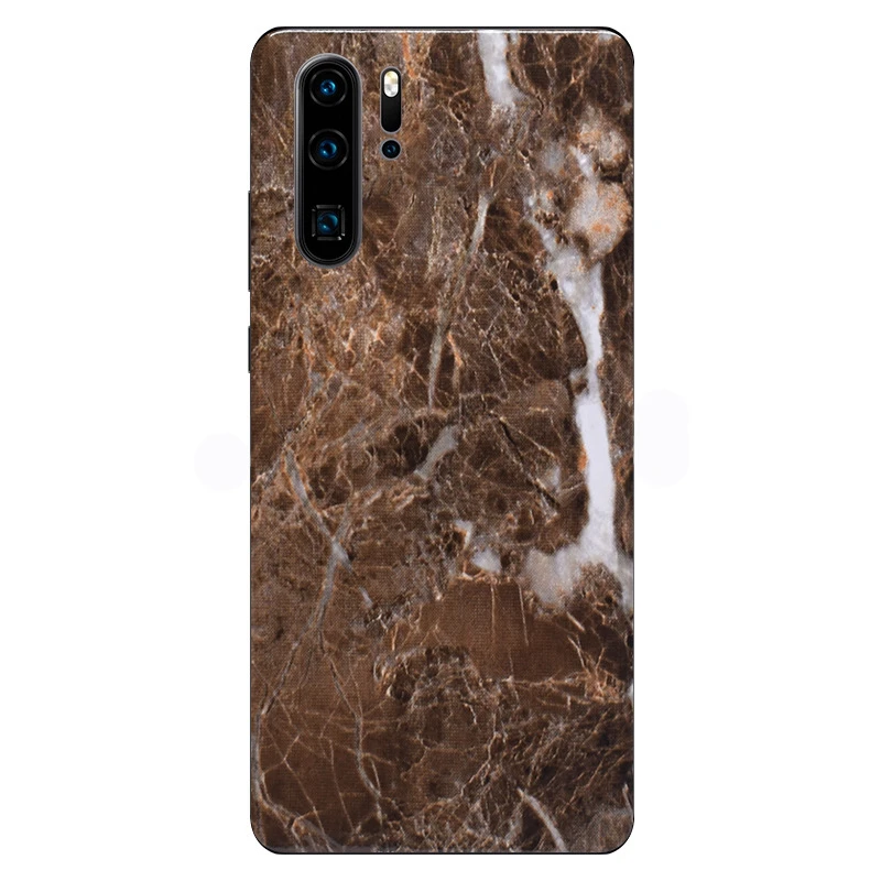 Marble Matte Film Wrap Skin Phone Back Paste Sticker For HUAWEI P40 Pro+ P30 Pro P20 Lite Nova 3 3e 3i 4 4e 5 Pro 5i Pro Film