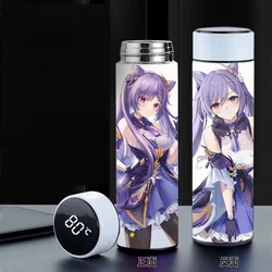 Anime Genshin Impact  Smart Stainless Steel Thermal Mugs Insulation Bottle LED Temperature Display Intelligent Thermos Bottles