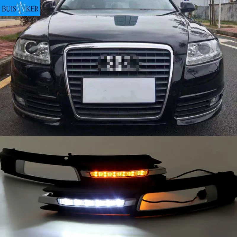 

LED Daytime Running Light DRL Light Fog Lamp Cover For Audi A6L A6 C6 2009-2011 For Quattro RS Cabriolet Allroad Front