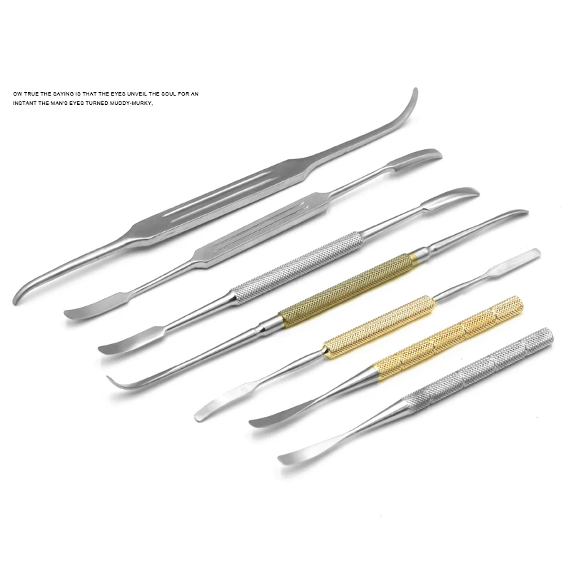 Imported Nasal Peeler Nasal Periosteum Micro Peeler Double Head Shovel Nasal Plastic Staining Stainless Steel Instrument Tool